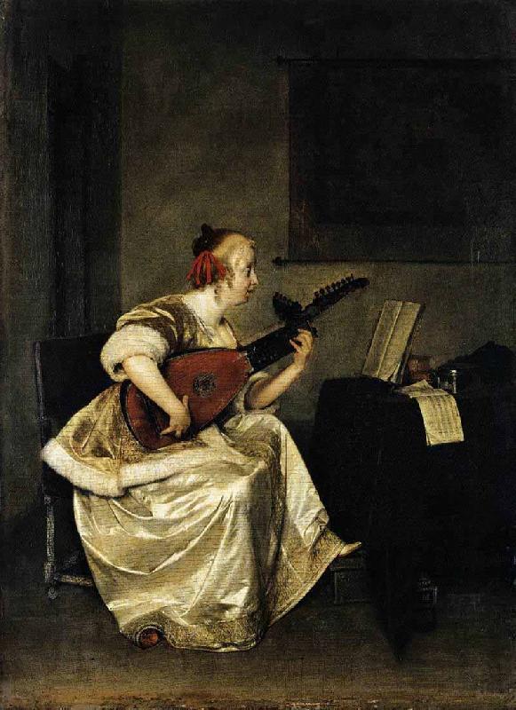 Gerard ter Borch the Younger The Lute Player